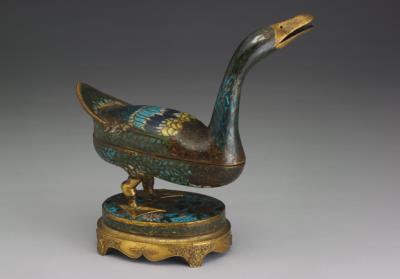 图片[2]-Cloisonne censer in the form of a wild duck, Early 16th century, Ming dynasty-China Archive